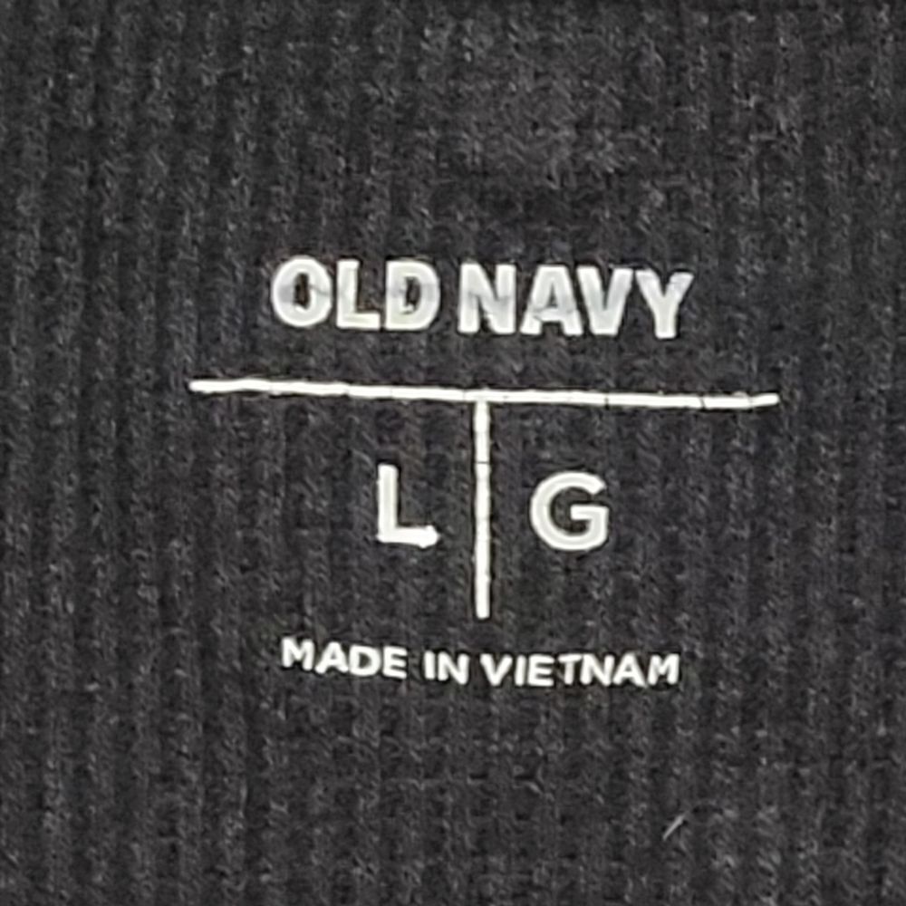 Black and silver long sleeve waffle - Picture 3 of 4